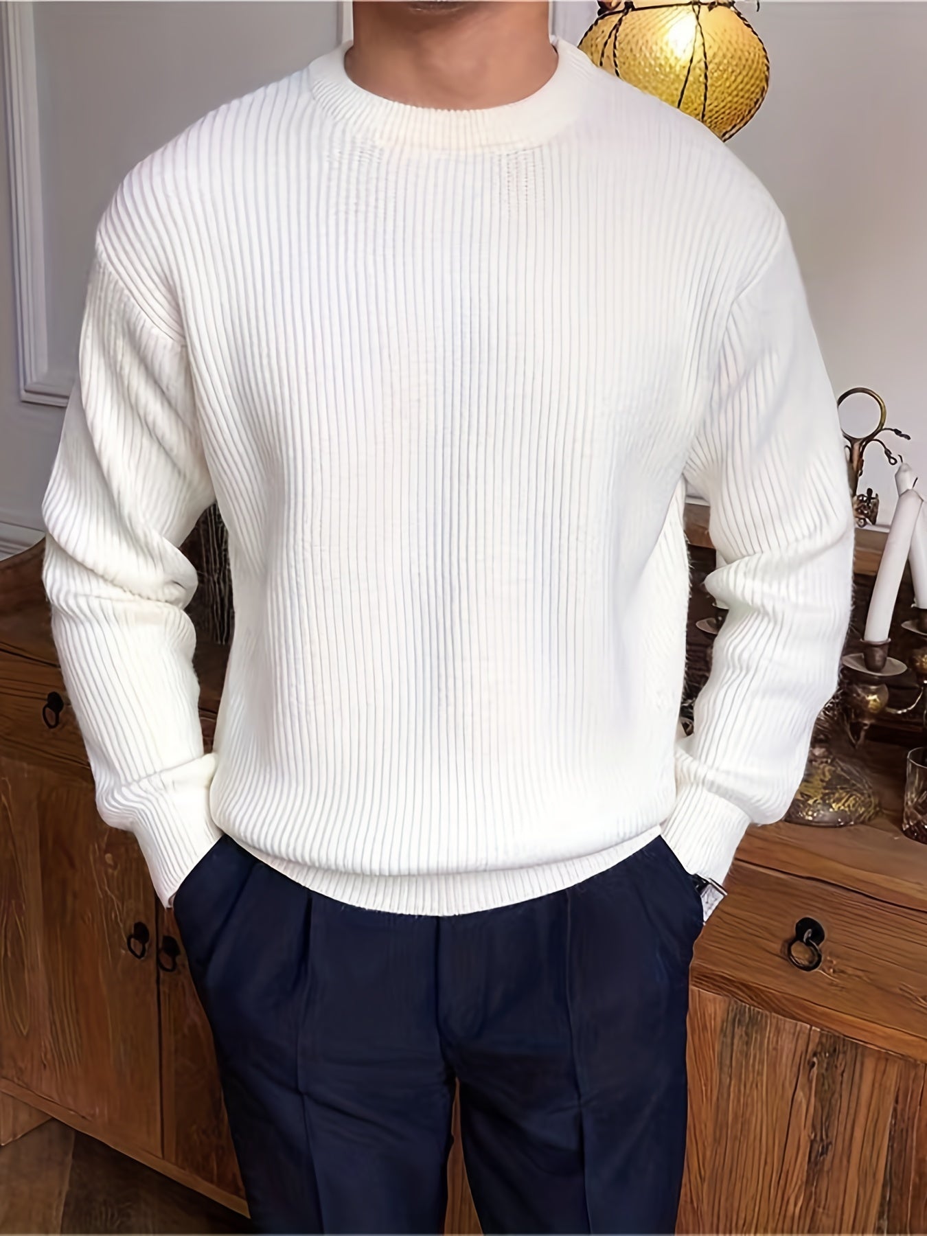 Alberto Trui - Stijlvolle kabeltrui design sweater voor mannen