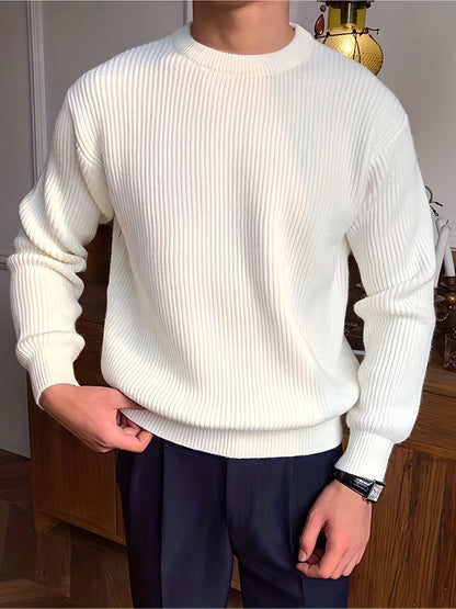 Alberto Trui - Stijlvolle kabeltrui design sweater voor mannen