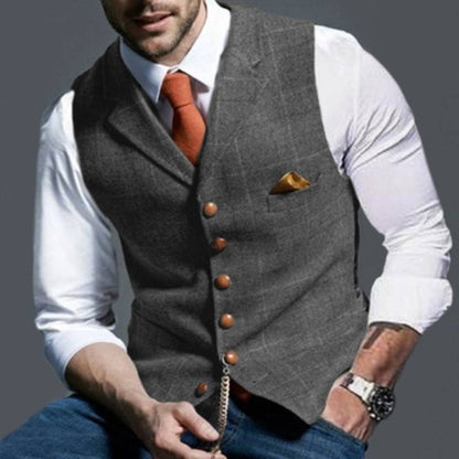 Alexander Gilet - Elegant licht geruit gilet