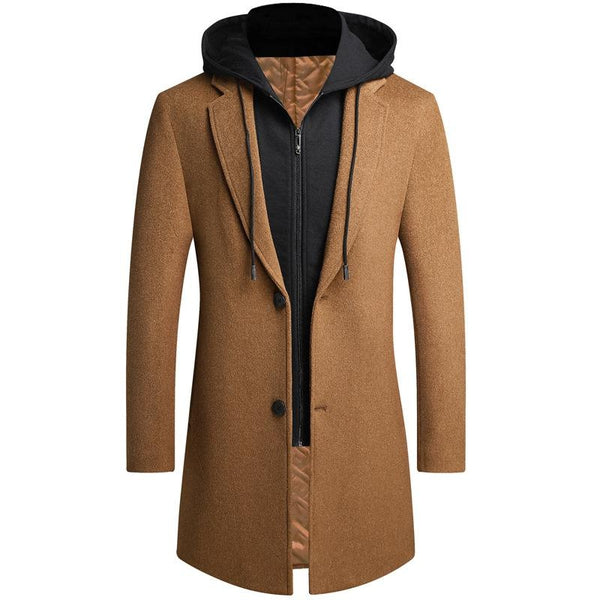 Aurelier Trencoat - Elegante wollen trenchoat met vest en capuchon