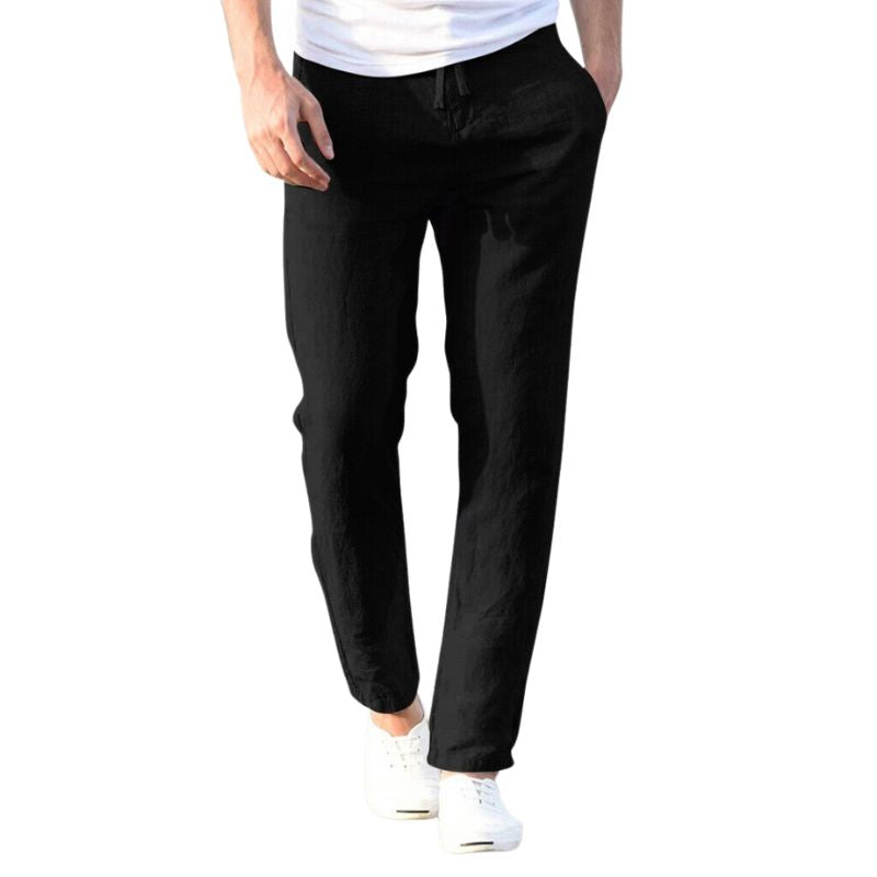 Bryan - Casual Losse Pantalon met Elastische Taille 100% Katoen