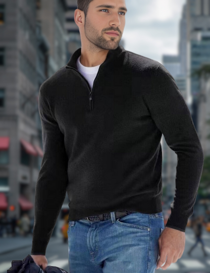 Ganti Sweater - Premium V-hals Trui met rits voor mannen