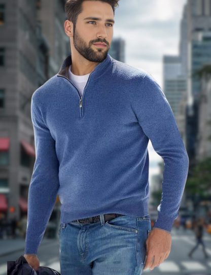 Ganti Sweater - Premium V-hals Trui met rits voor mannen