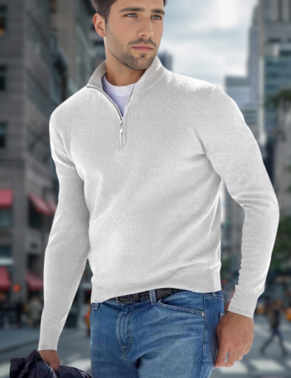 Ganti Sweater - Premium V-hals Trui met rits voor mannen