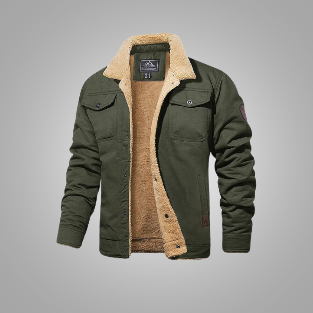 Ganti bomberjacket - Winter bomberjas met Sherpa fleece voor mannen