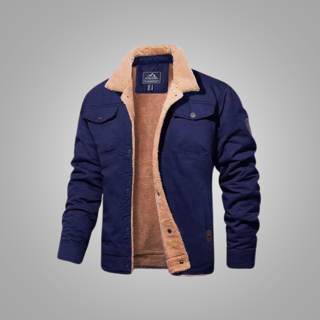 Ganti bomberjacket - Winter bomberjas met Sherpa fleece voor mannen