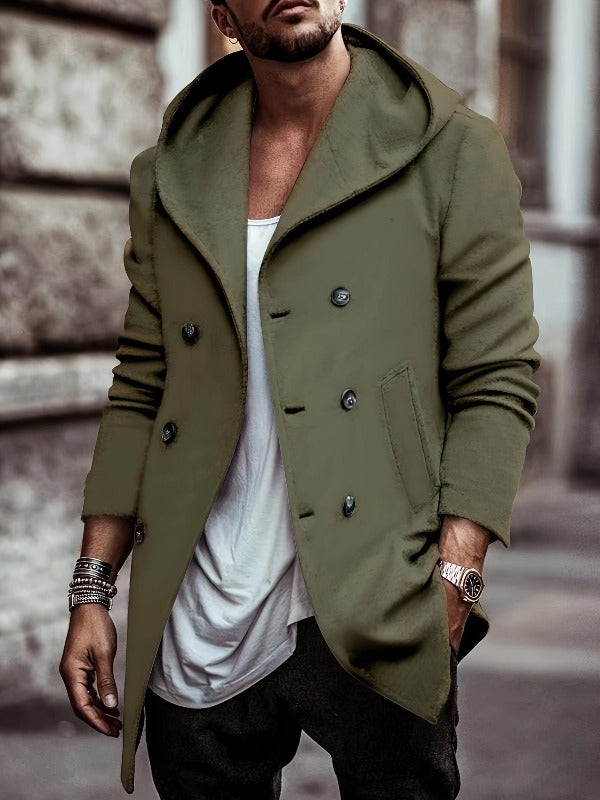 Keanu Cotton Hooded Long Sleeve Coat