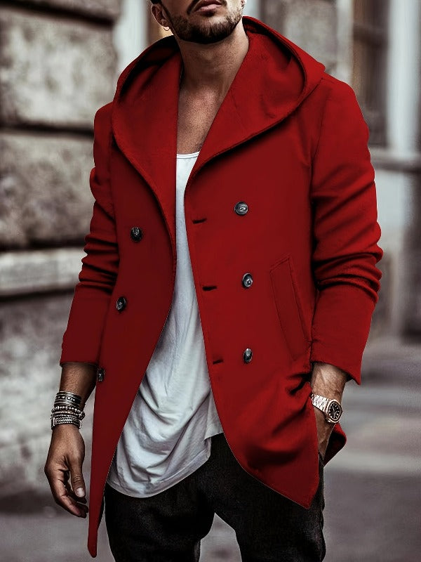 Keanu Cotton Hooded Long Sleeve Coat