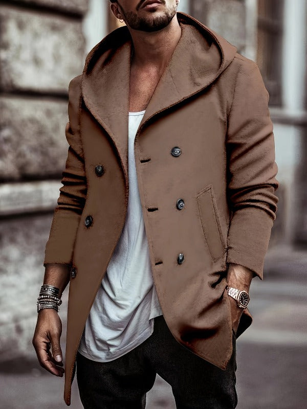 Keanu Cotton Hooded Long Sleeve Coat