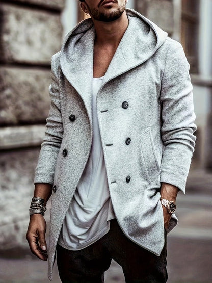 Keanu Cotton Hooded Long Sleeve Coat