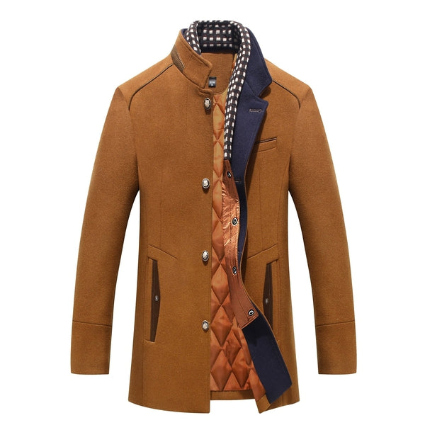 Kingsmen Jacket - Stijlvolle wollen lange heren jas