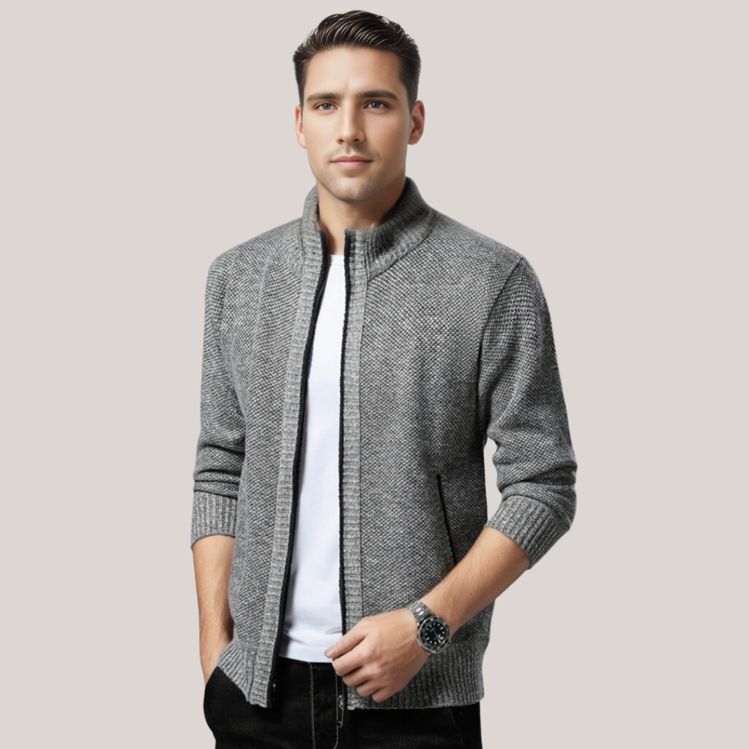 Luca Belloni Cardigan - Moderne Gebreid Vest voor Heren