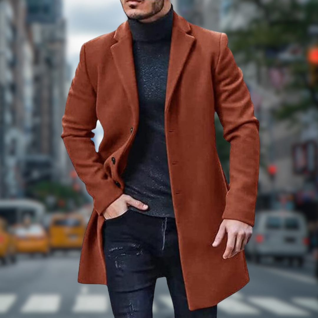 Luca Belloni Trenchcoat - Lange comfortabele mantel voor heren