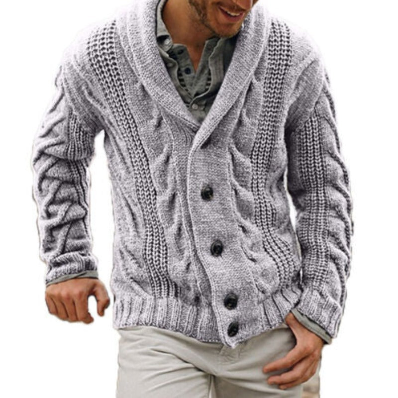 MR Marvin Cardigan - Warm gebreid wollen vest voor mannen