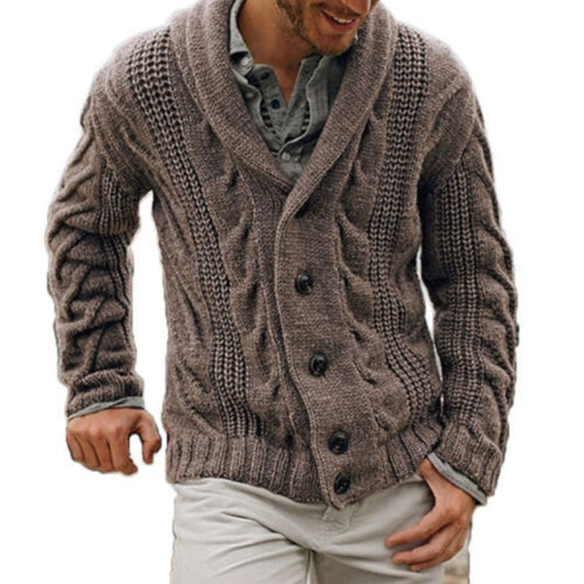 MR Marvin Cardigan - Warm gebreid wollen vest voor mannen