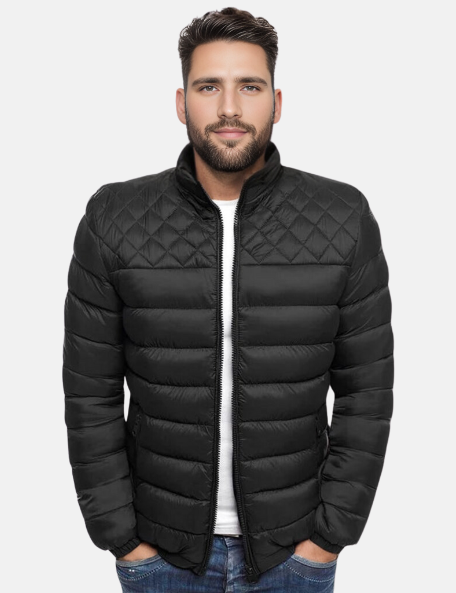 Marato Jacket - Luxe Sportieve Winterjas met Kraag voor Mannen