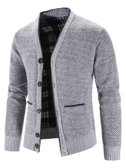 Marcel Cardigan - Casual gebreid heren vest met V-hals