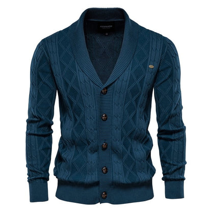 Marvin Cardigan - Luxe burton vest voor heren met knopsluiting