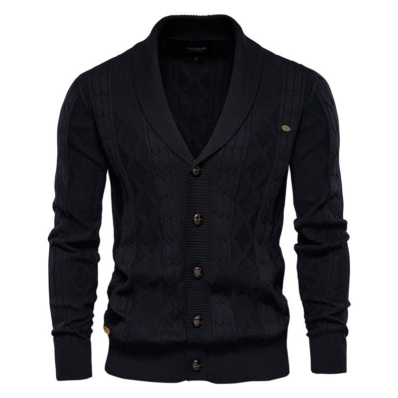 Marvin Cardigan - Luxe burton vest voor heren met knopsluiting