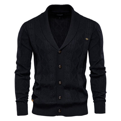 Marvin Cardigan - Luxe burton vest voor heren met knopsluiting