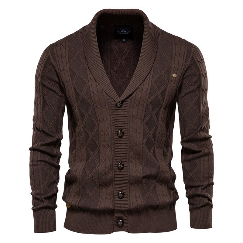 Marvin Cardigan - Luxe burton vest voor heren met knopsluiting