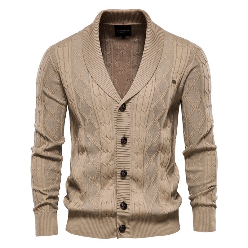 Marvin Cardigan - Luxe burton vest voor heren met knopsluiting