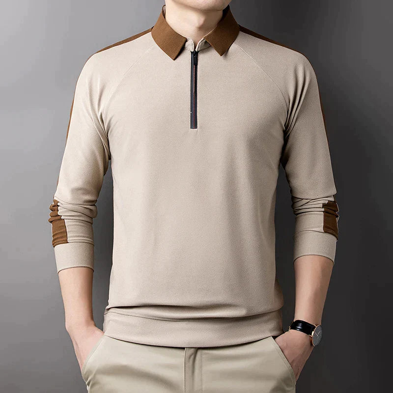 Mats - Casual Polo Lange Mouw