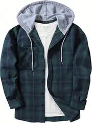 Monta Hooded Flannel Vest