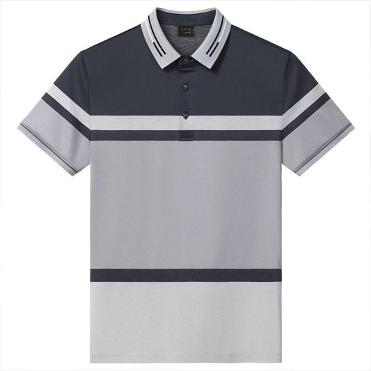 RetroRidge Heren Gestreept Poloshirt