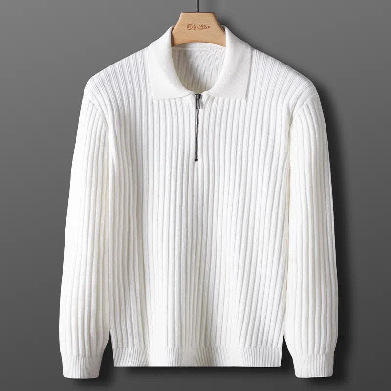 Santoni - Stijlvolle Halfzip Heren Sweater