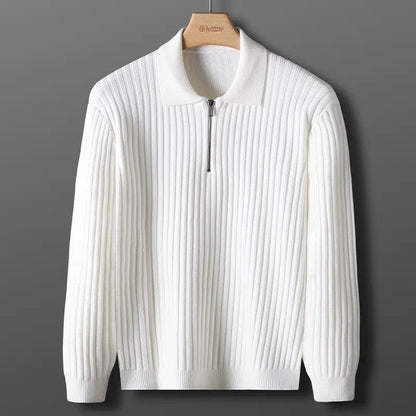 Santoni - Stijlvolle Halfzip Heren Sweater