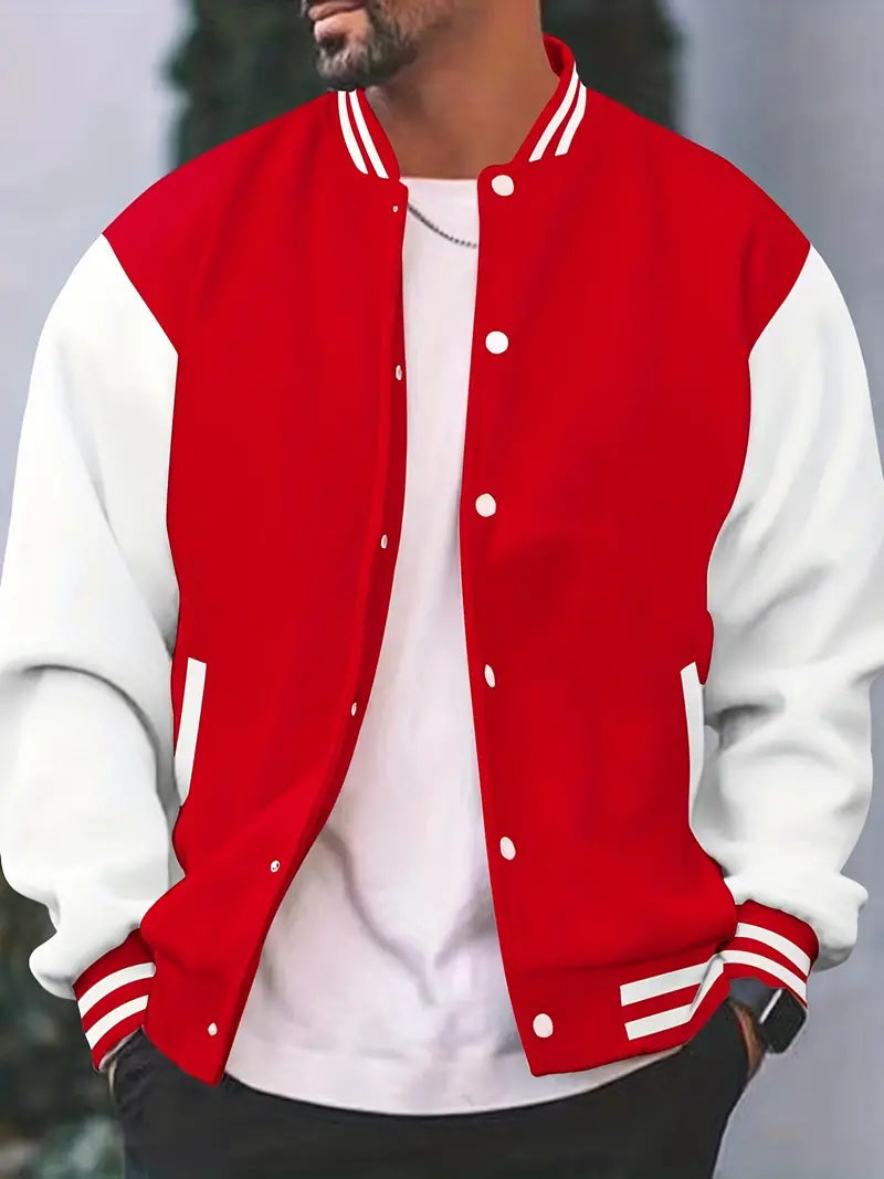 Stevy - Bomber Jack Casual Amerikaanse baseball Bomber jas voor mannen