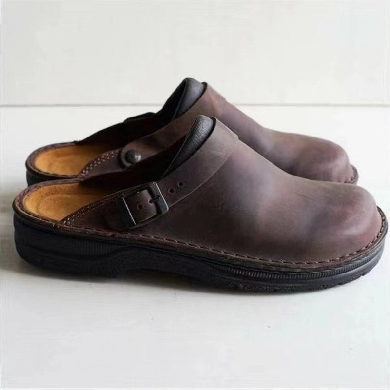 Tijmen - Men's Soft Leather Slippers