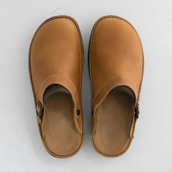 Tijmen - Men's Soft Leather Slippers