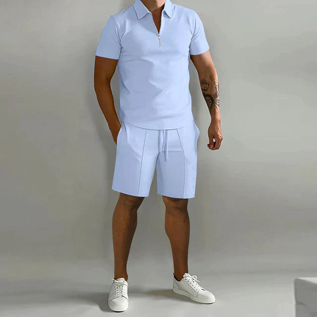 Valezo Tweedelige set - Luxe polo en short zomerset voor heren