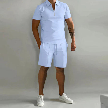 Valezo Tweedelige set - Luxe polo en short zomerset voor heren