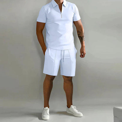 Valezo Tweedelige set - Luxe polo en short zomerset voor heren