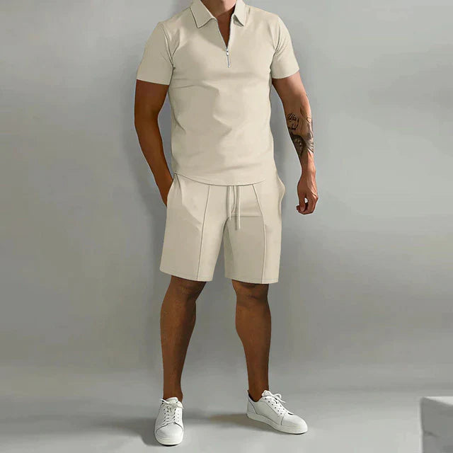 Valezo Tweedelige set - Luxe polo en short zomerset voor heren