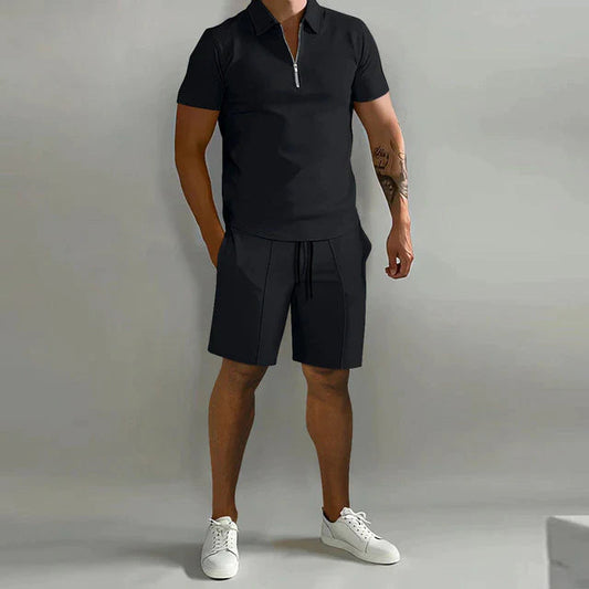 Valezo Tweedelige set - Luxe polo en short zomerset voor heren